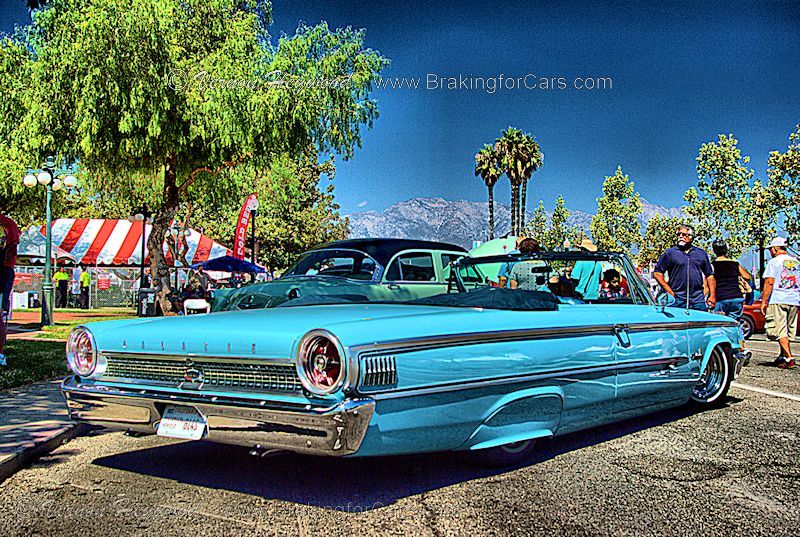 1963 Ford Galaxy Convertible rear and side view - 2014 Route 66 Cruisin Reunion