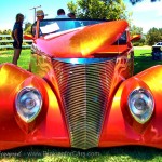 2014 Murrieta Father's Day Car Show: 1937 Ford Roadster front end.